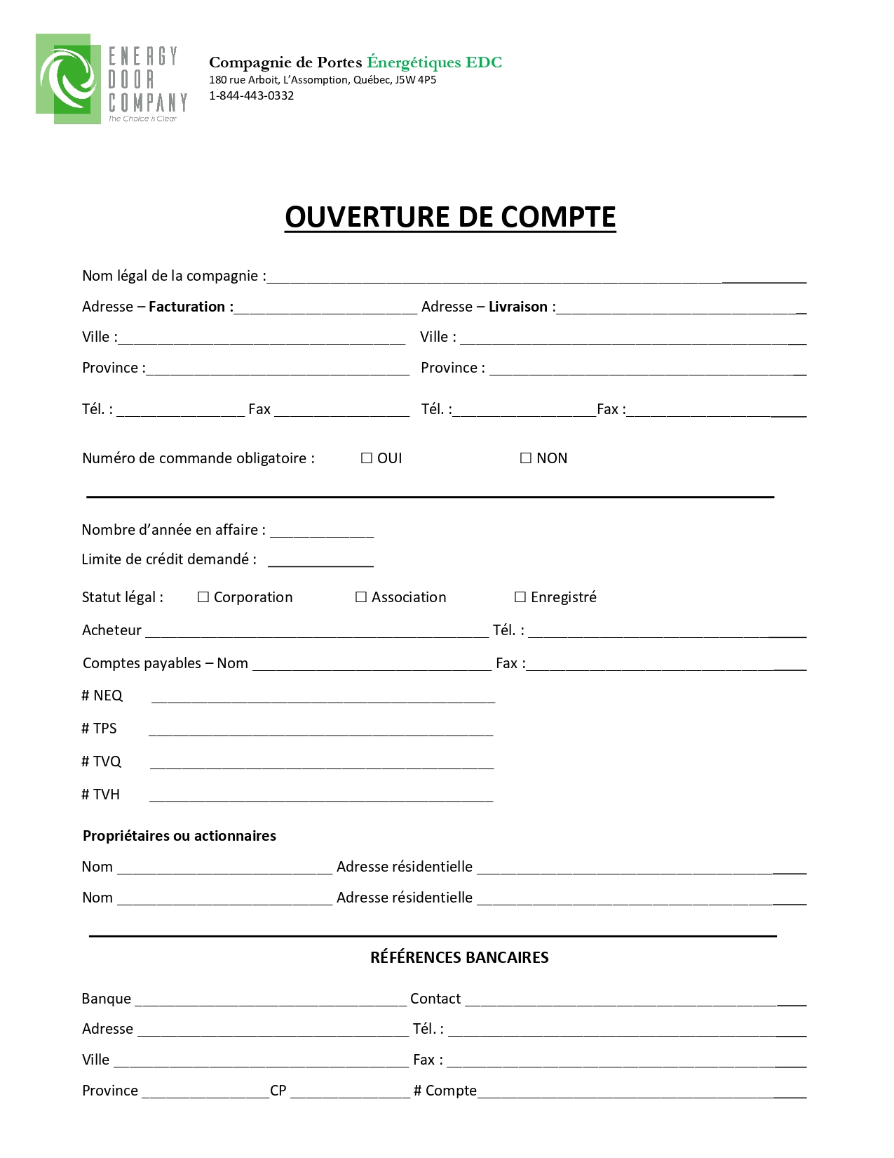 2024 EDC FORMULAIRE OUVERTURE DE COMPTE FR Page 0001