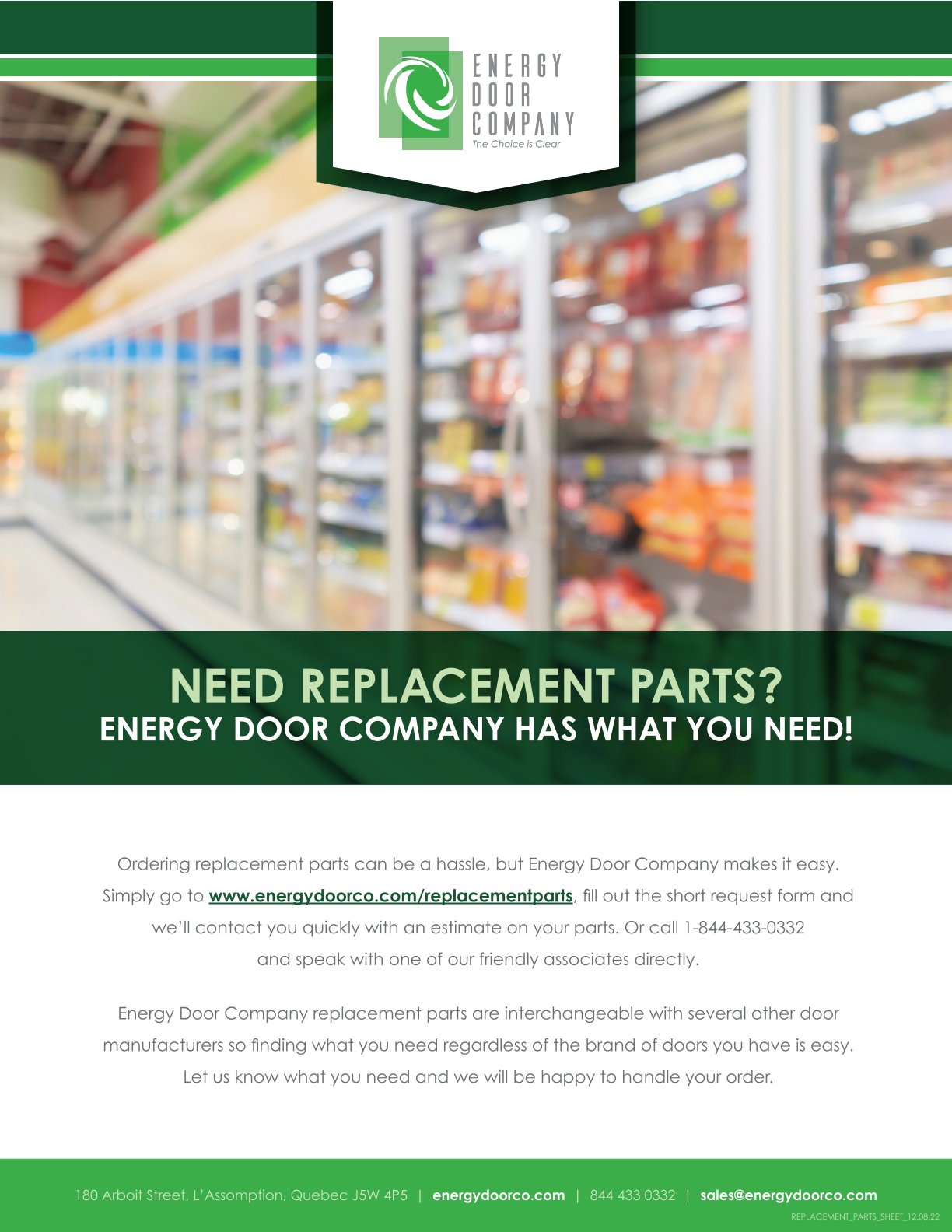 EDC Replacement Parts Brochure