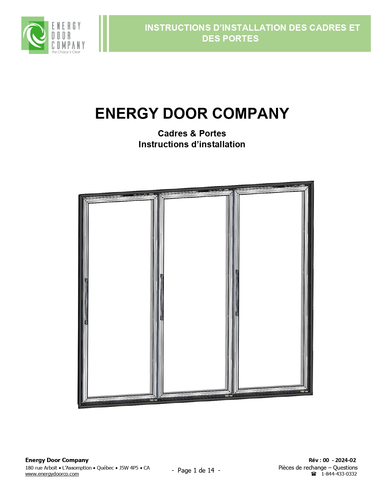 INSTRUCTION INSTALLATION CADRES ET PORTES Page 0001
